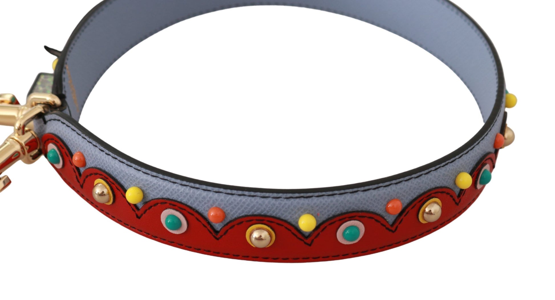 Dolce & Gabbana Blue Handbag Accessory Leather Shoulder Strap - ClickThatClicks 