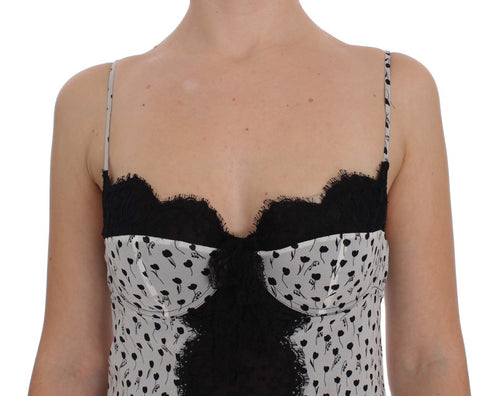 Dolce & Gabbana Black Silk Lace Babydoll Lingerie Top - ClickThatClicks 