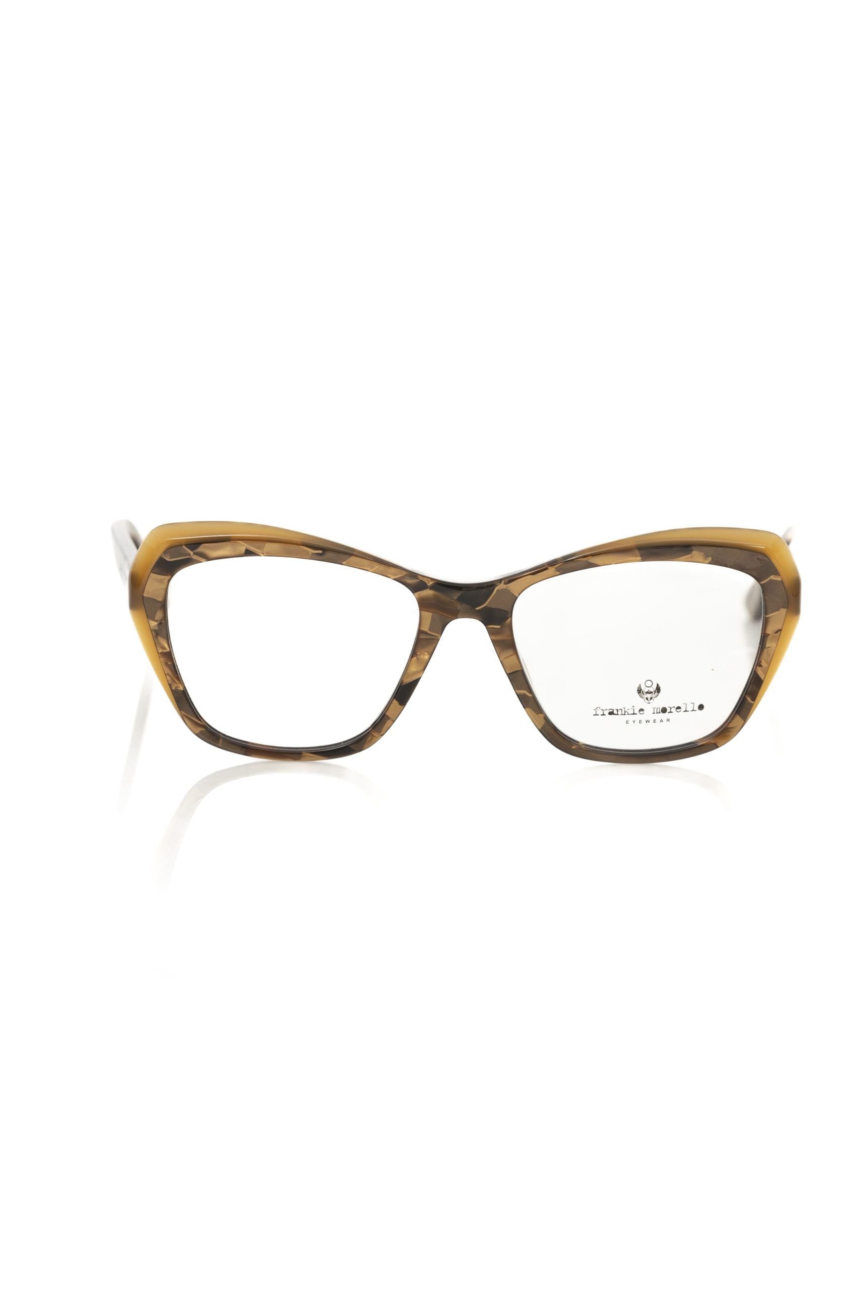 Frankie Morello Beige Acetate Women's Eyeglass Frame - ClickThatClicks 