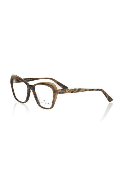 Frankie Morello Beige Acetate Women's Eyeglass Frame - ClickThatClicks 