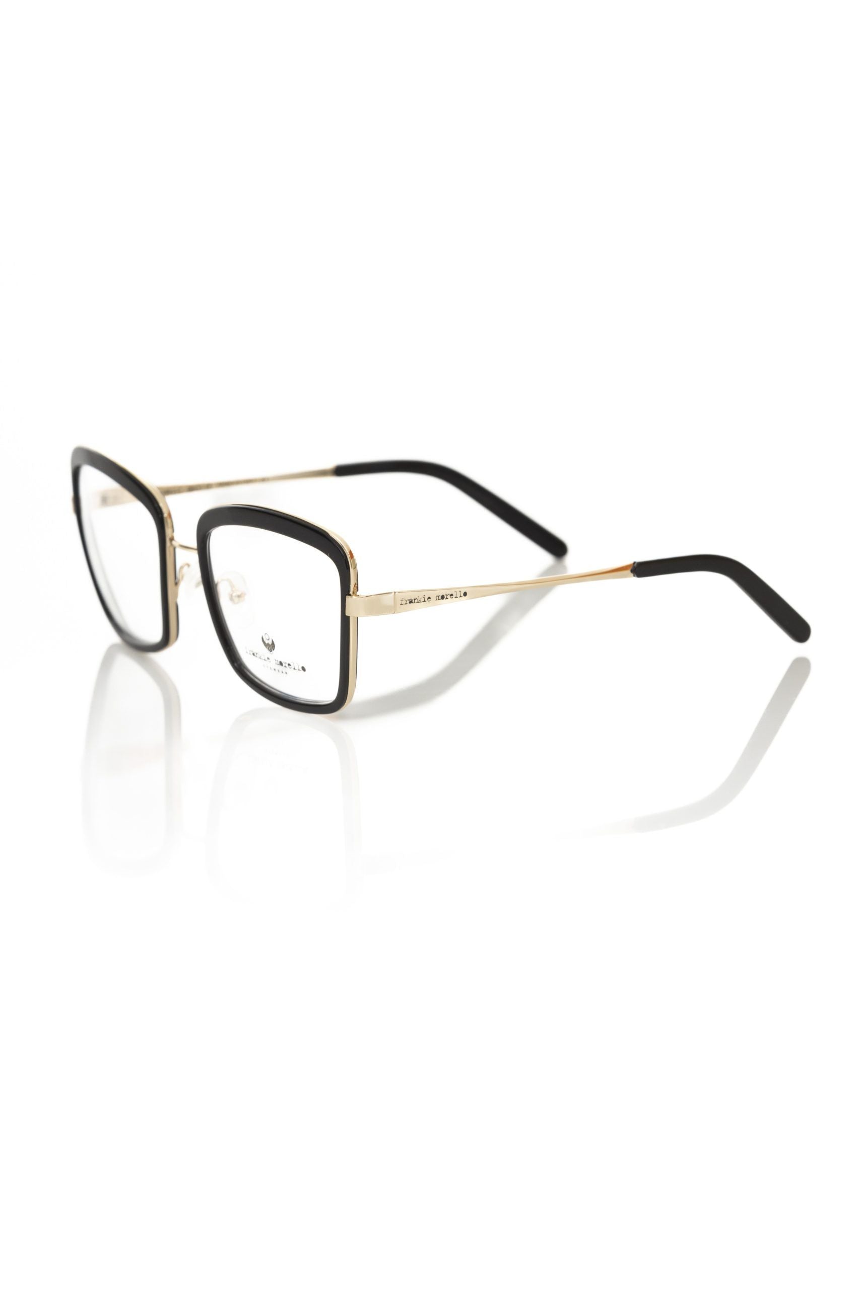 Frankie Morello Black Metallic Women's Eyeglass Frame - ClickThatClicks 
