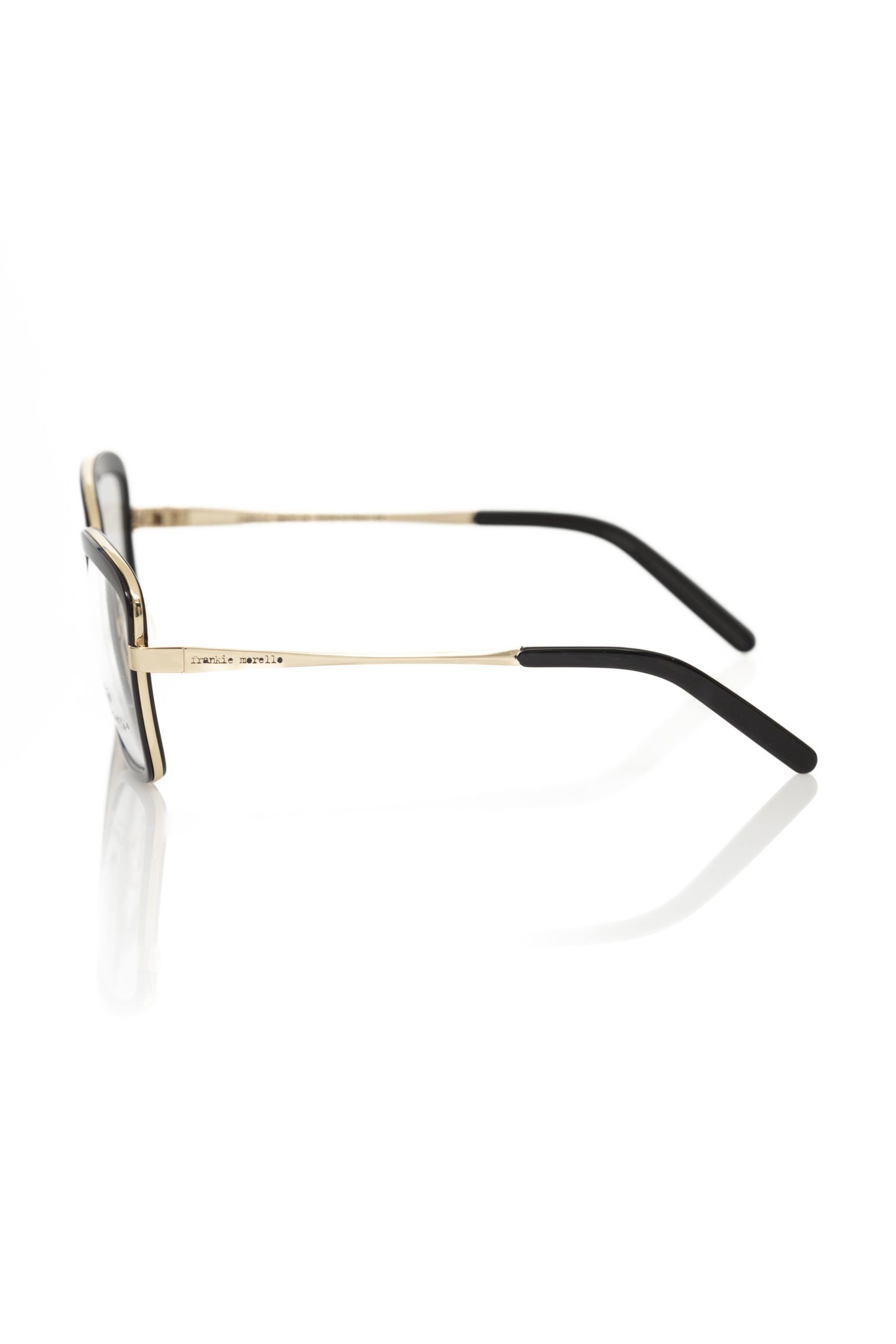 Frankie Morello Black Metallic Women's Eyeglass Frame - ClickThatClicks 