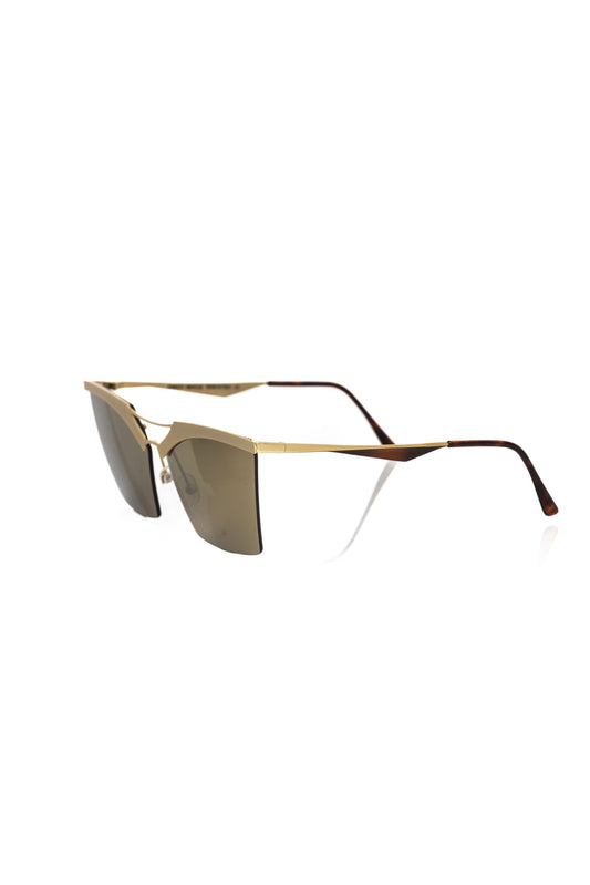 Frankie Morello Gold Metallic Fibre Women Sunglass - ClickThatClicks 