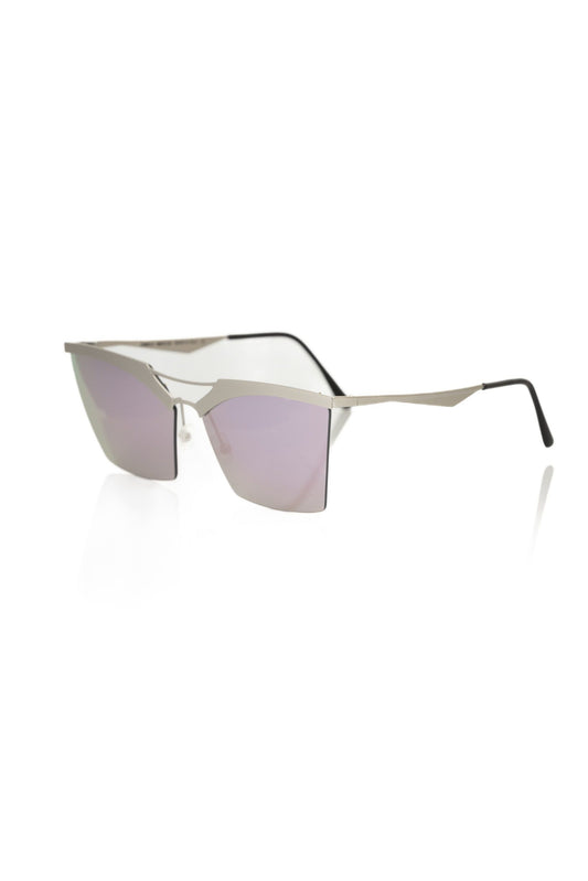 Frankie Morello Silver Metallic Women Sunglasses - ClickThatClicks 