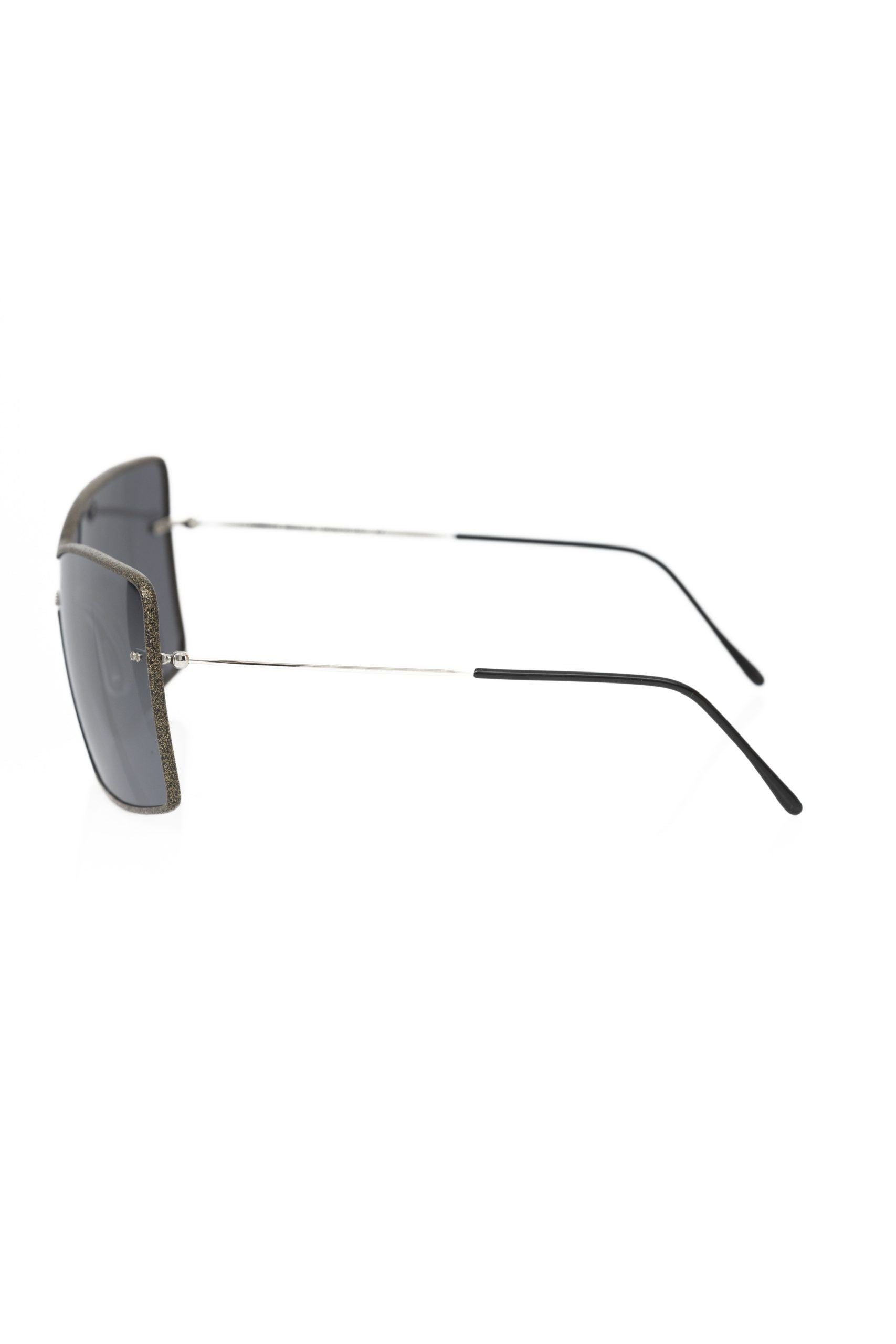 Frankie Morello Black Metallic Fiber Women Sunglasses - ClickThatClicks 