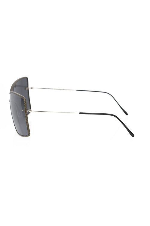 Frankie Morello Black Metallic Fiber Women Sunglasses - ClickThatClicks 