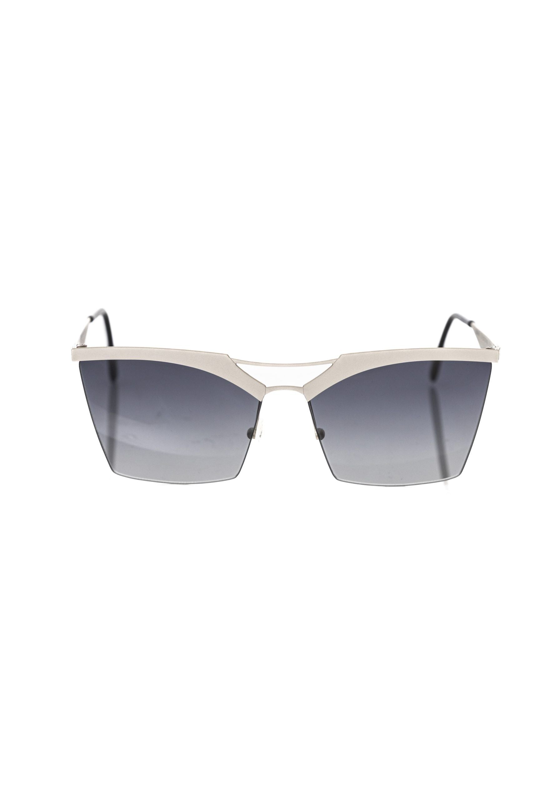 Frankie Morello Silver Metallic Women's Sunglass - ClickThatClicks 