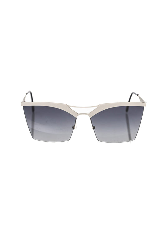 Frankie Morello Silver Metallic Women's Sunglass - ClickThatClicks 