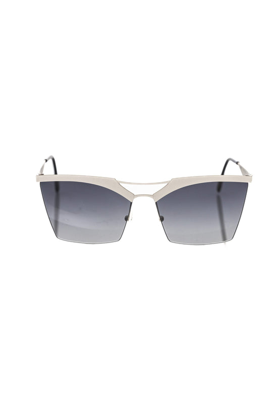 Frankie Morello Silver Metallic Women's Sunglass - ClickThatClicks 