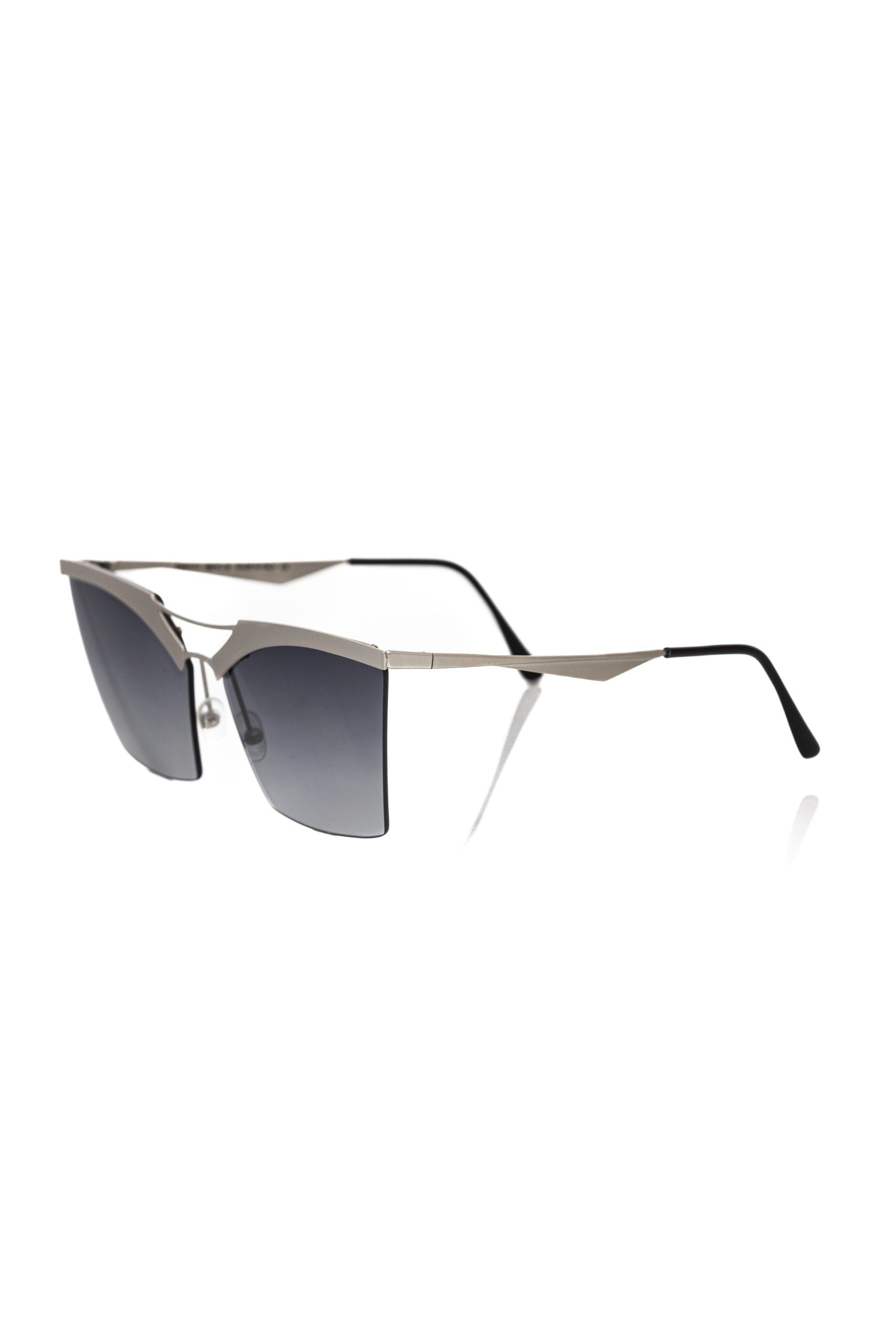 Frankie Morello Silver Metallic Women's Sunglass - ClickThatClicks 