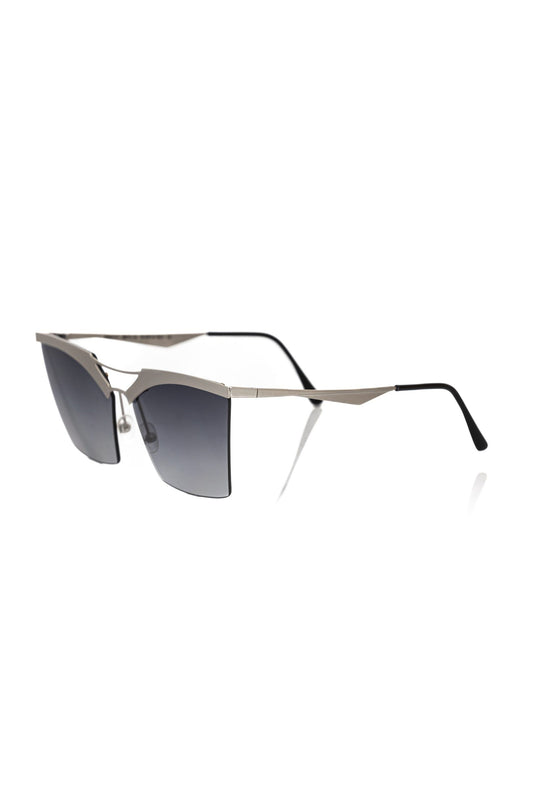 Frankie Morello Silver Metallic Women's Sunglass - ClickThatClicks 