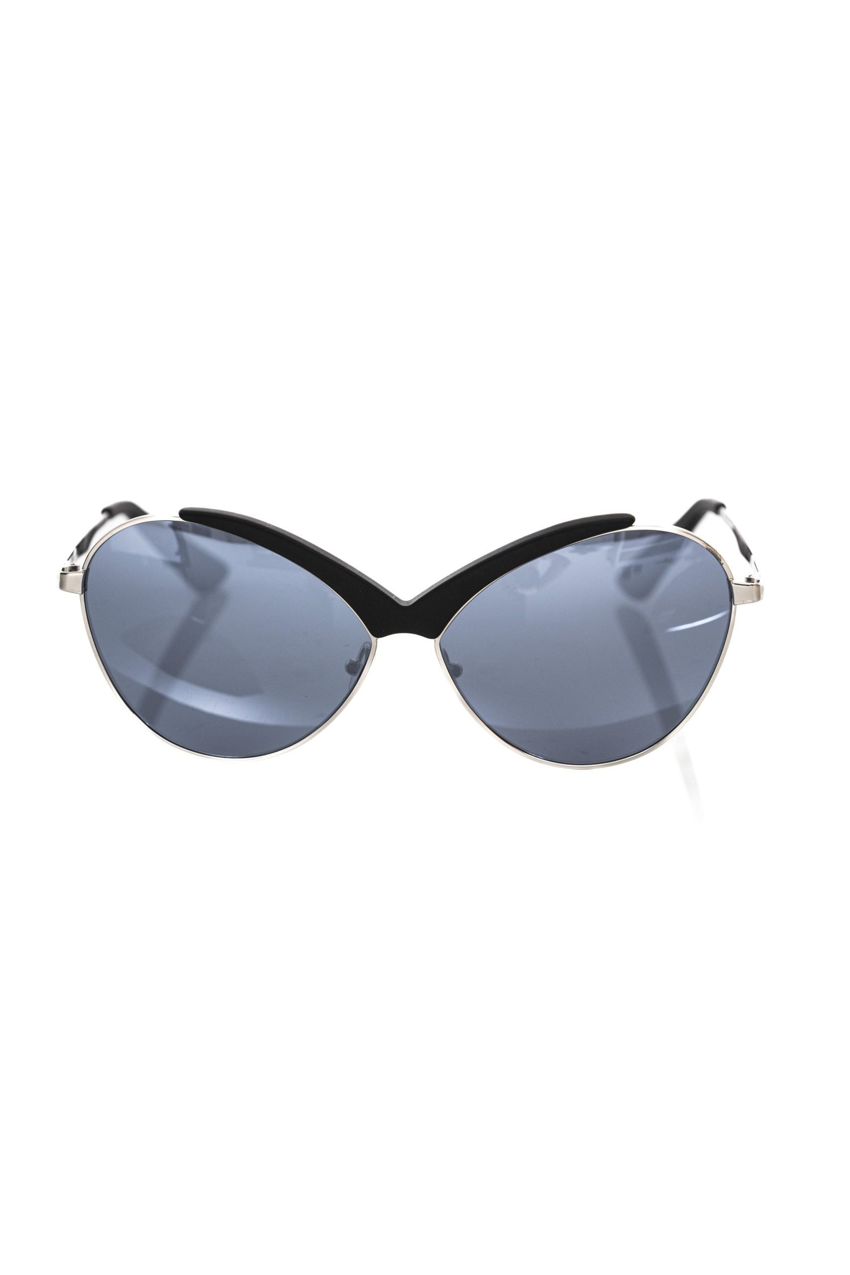 Frankie Morello Black Metallic Women Sunglasses - ClickThatClicks 