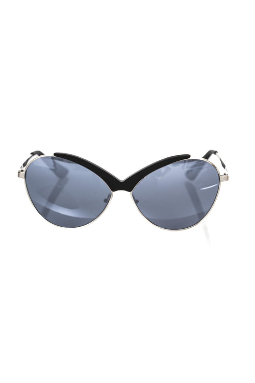 Frankie Morello Black Metallic Women Sunglasses - ClickThatClicks 