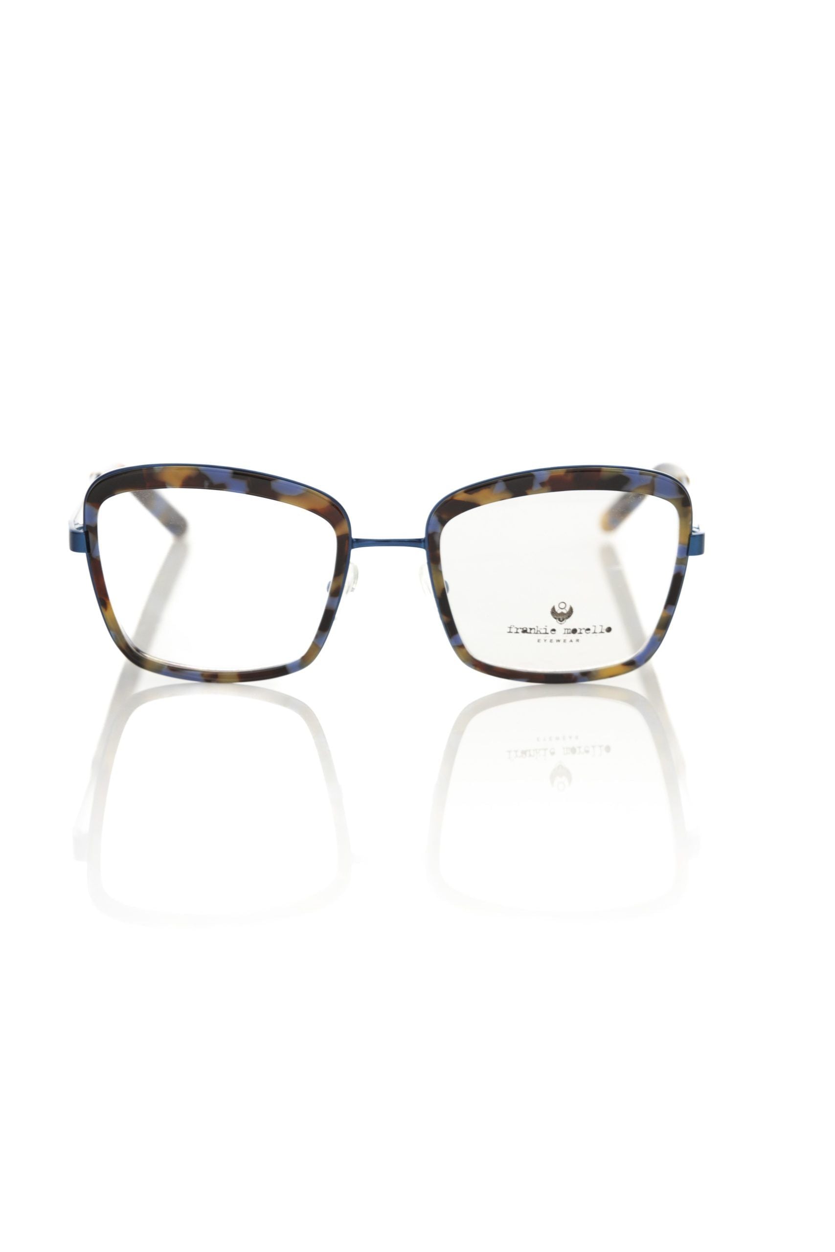 Frankie Morello Blue Metallic Women's Eyeglass Frame - ClickThatClicks 