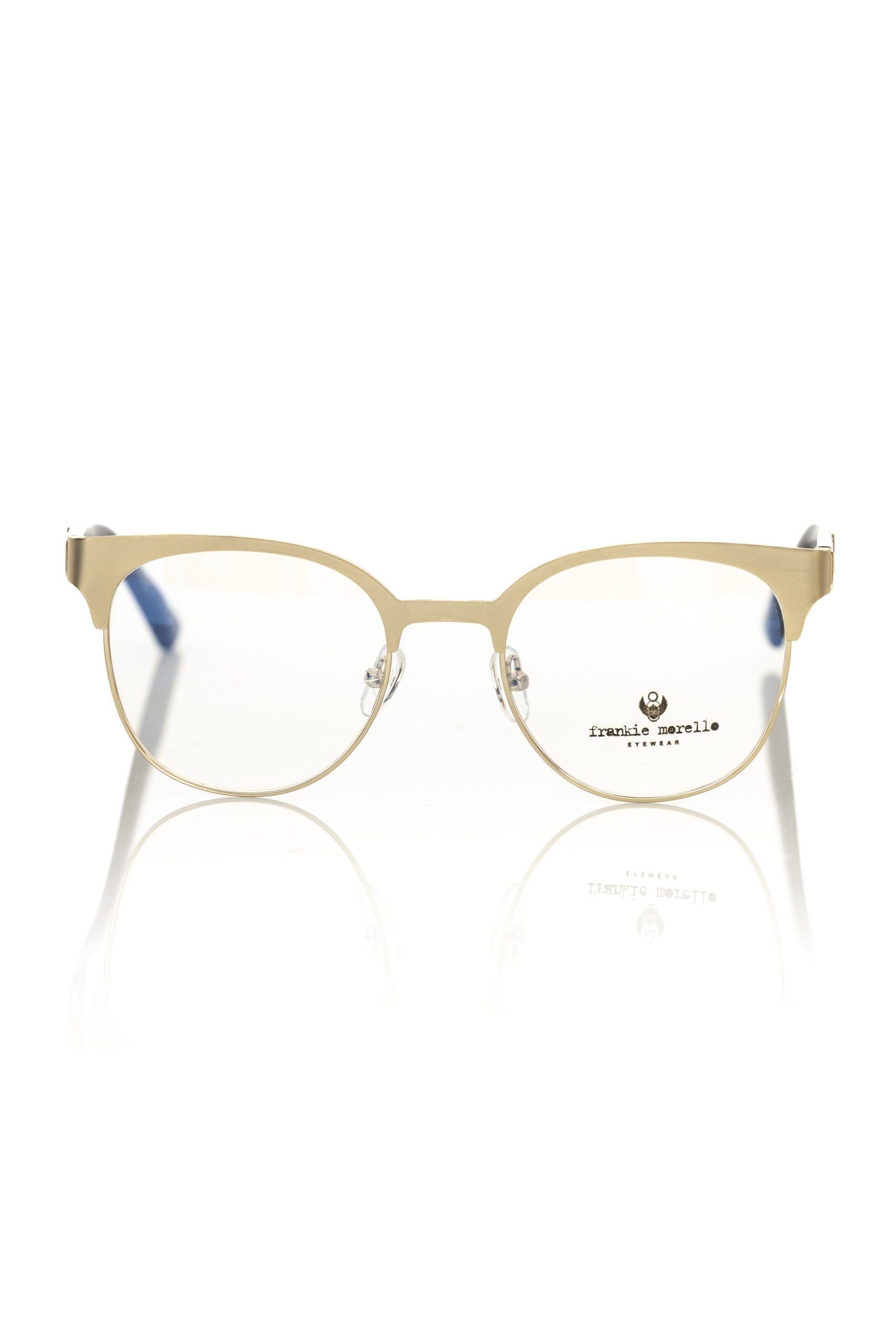 Frankie Morello Gold Metallic Women's Eyeglass Frame - ClickThatClicks 