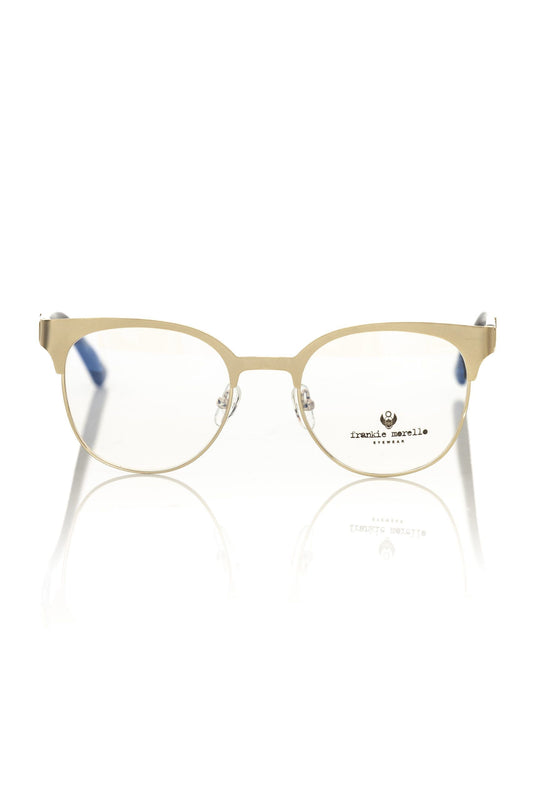 Frankie Morello Gold Metallic Women's Eyeglass Frame - ClickThatClicks 