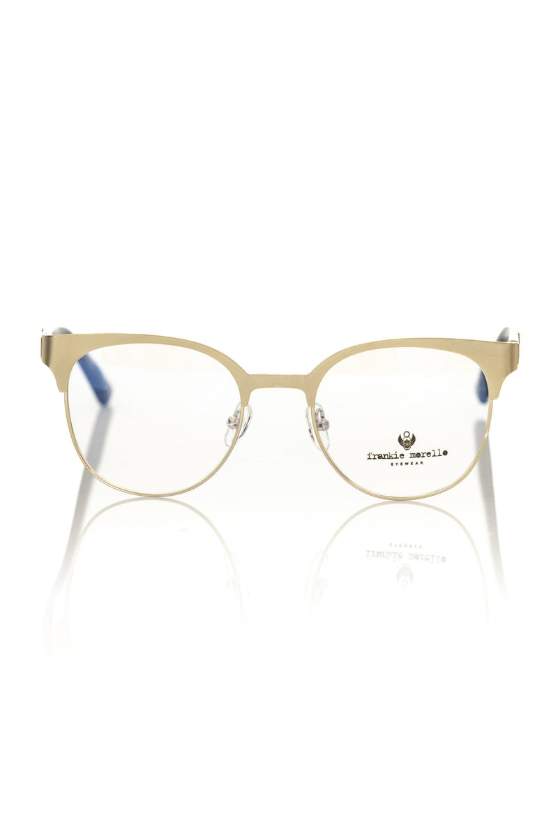 Frankie Morello Gold Metallic Women's Eyeglass Frame