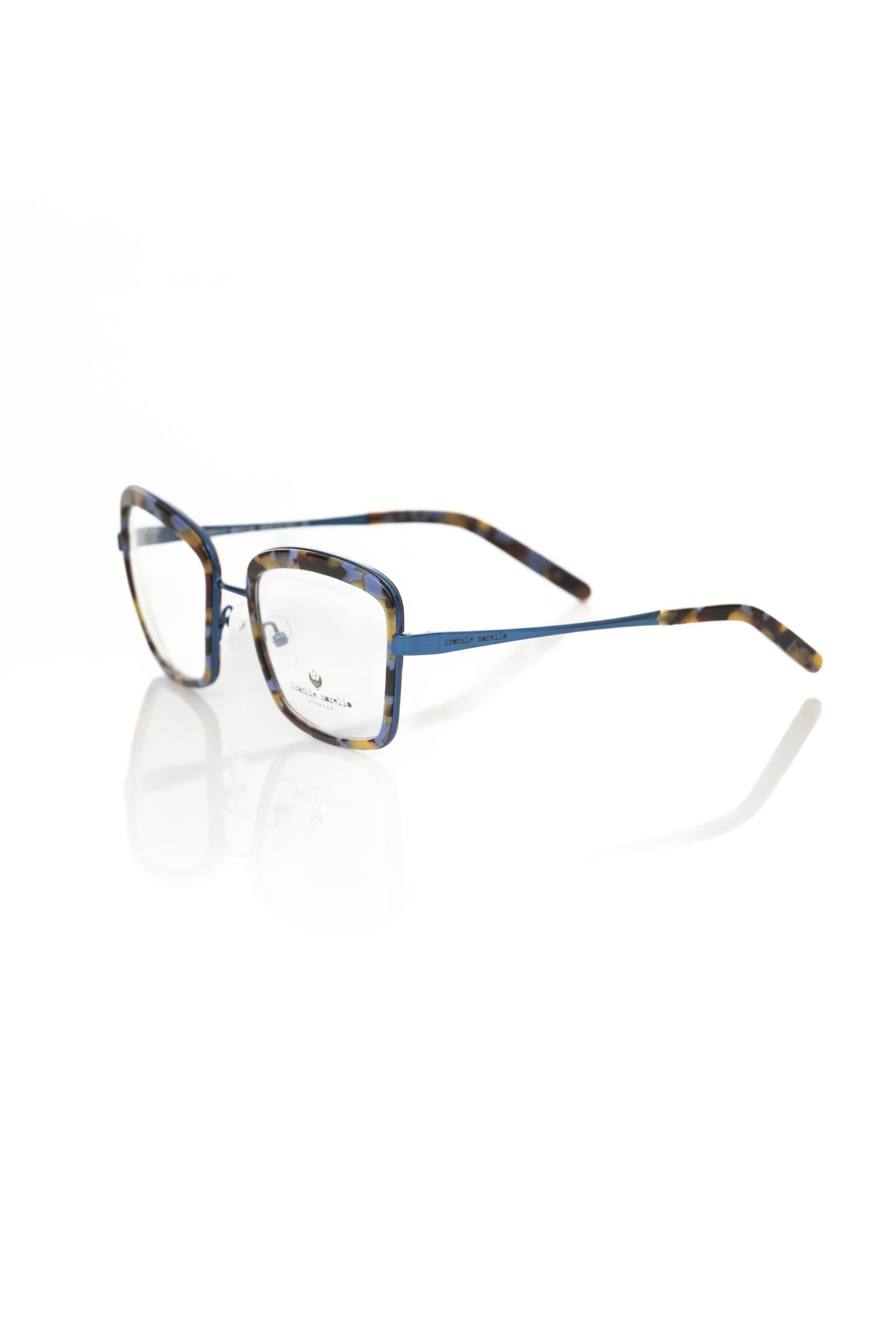 Frankie Morello Blue Metallic Women's Eyeglass Frame - ClickThatClicks 