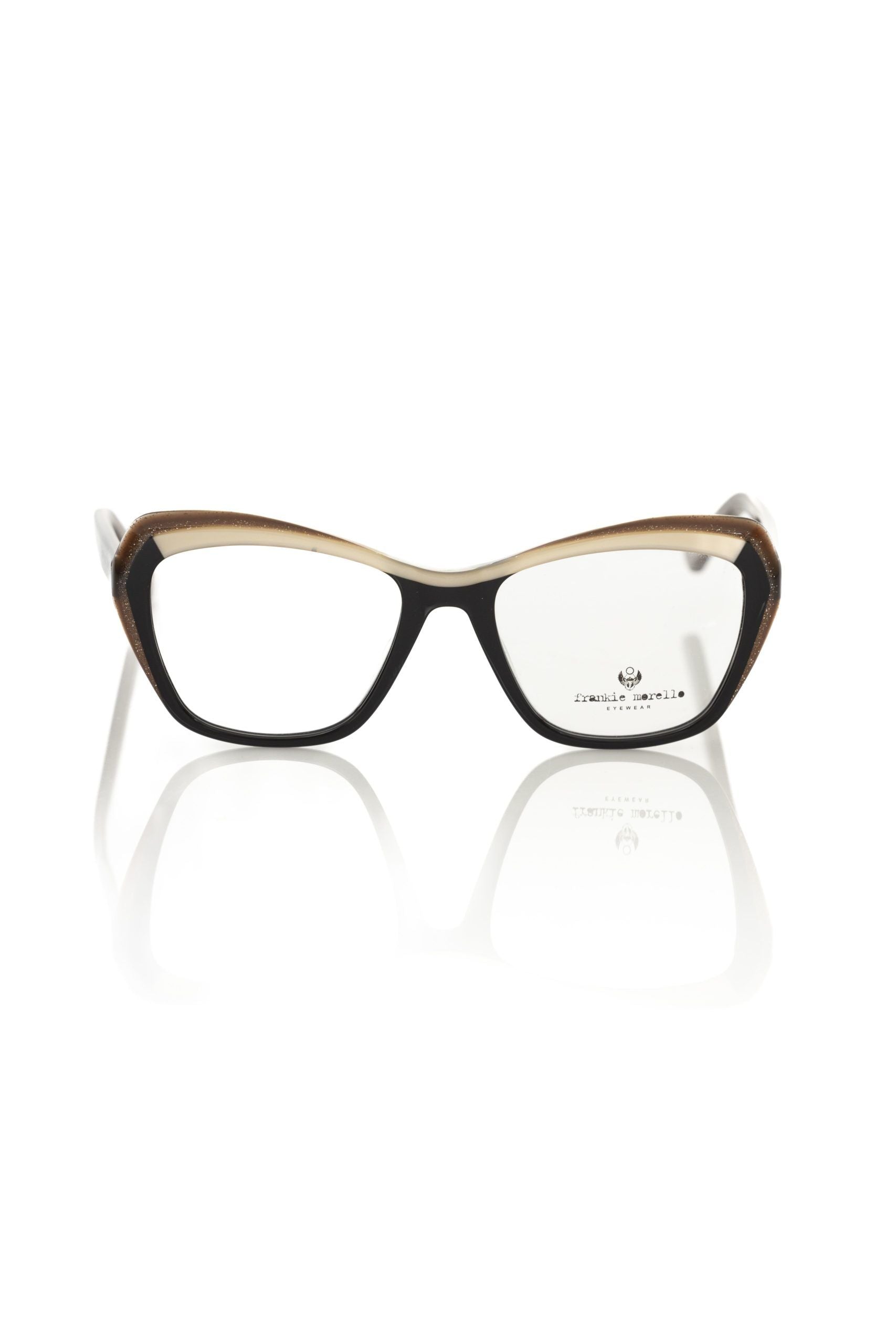 Frankie Morello Black Acetate Women's Eyeglass Frame - ClickThatClicks 