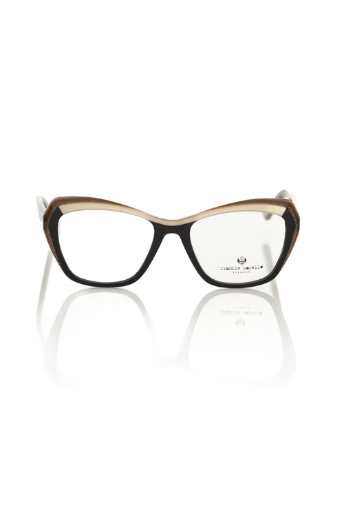 Frankie Morello Black Acetate Women's Eyeglass Frame - ClickThatClicks 