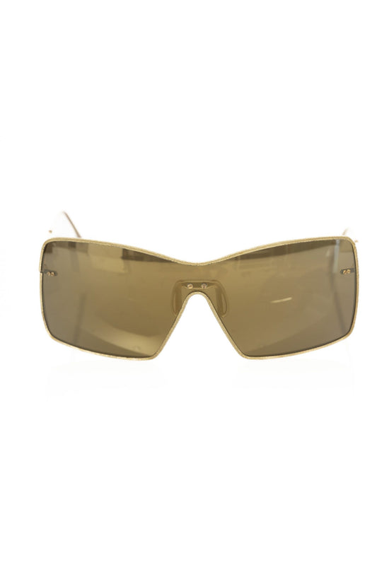 Frankie Morello Gold Metallic Fiber Women Sunglasses - ClickThatClicks 