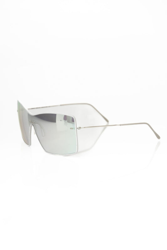 Frankie Morello Silver Metallic Fiber Women Sunglasses - ClickThatClicks 