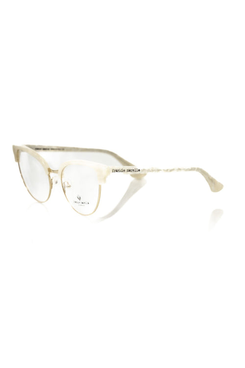 Frankie Morello White Metallic Women's Frame - ClickThatClicks 