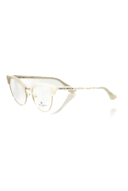 Frankie Morello White Metallic Women's Frame - ClickThatClicks 