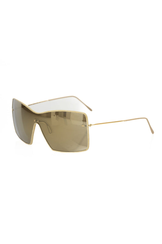 Frankie Morello Gold Metallic Fiber Women Sunglasses - ClickThatClicks 
