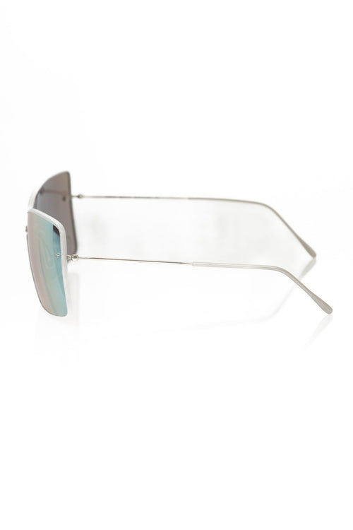 Frankie Morello Silver Metallic Fiber Women Sunglasses - ClickThatClicks 