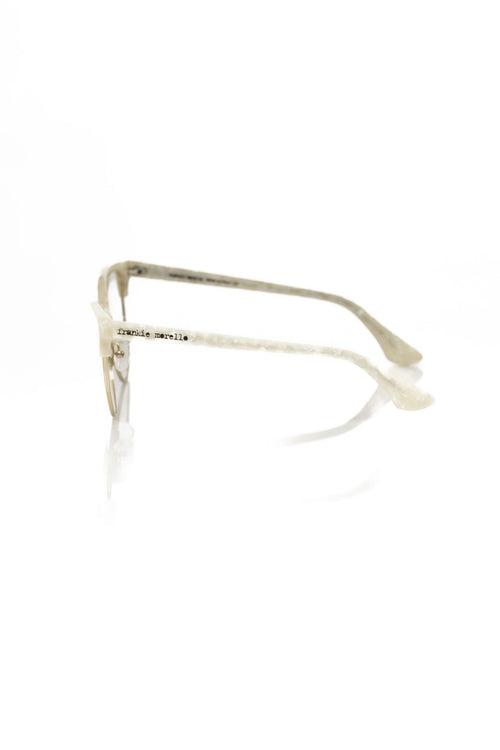 Frankie Morello White Metallic Women's Frame - ClickThatClicks 