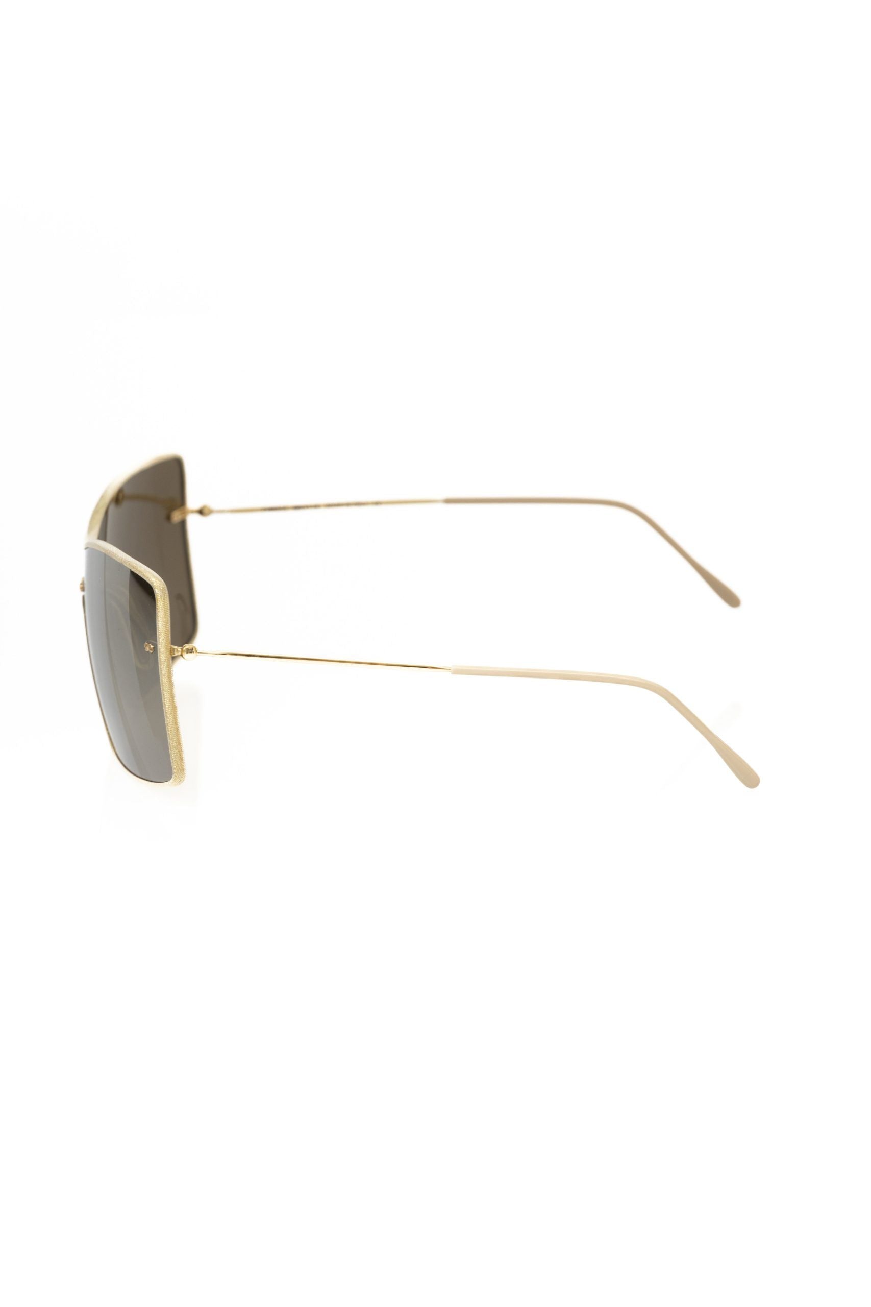 Frankie Morello Gold Metallic Fiber Women Sunglasses - ClickThatClicks 