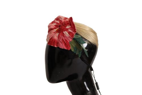 Dolce & Gabbana Black Silk White Hair Parrucchiera Diadem Headband - ClickThatClicks 