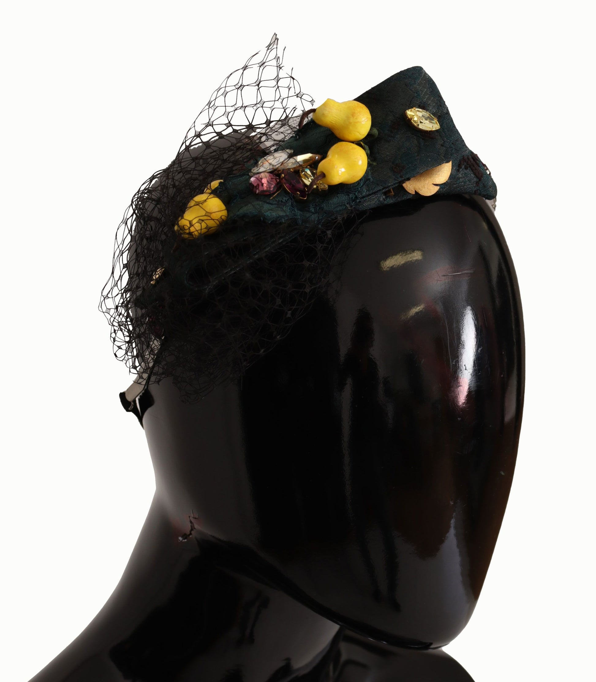 Dolce & Gabbana Purple Crystal Diadem Headband Lemons Sicily Tiara - ClickThatClicks 