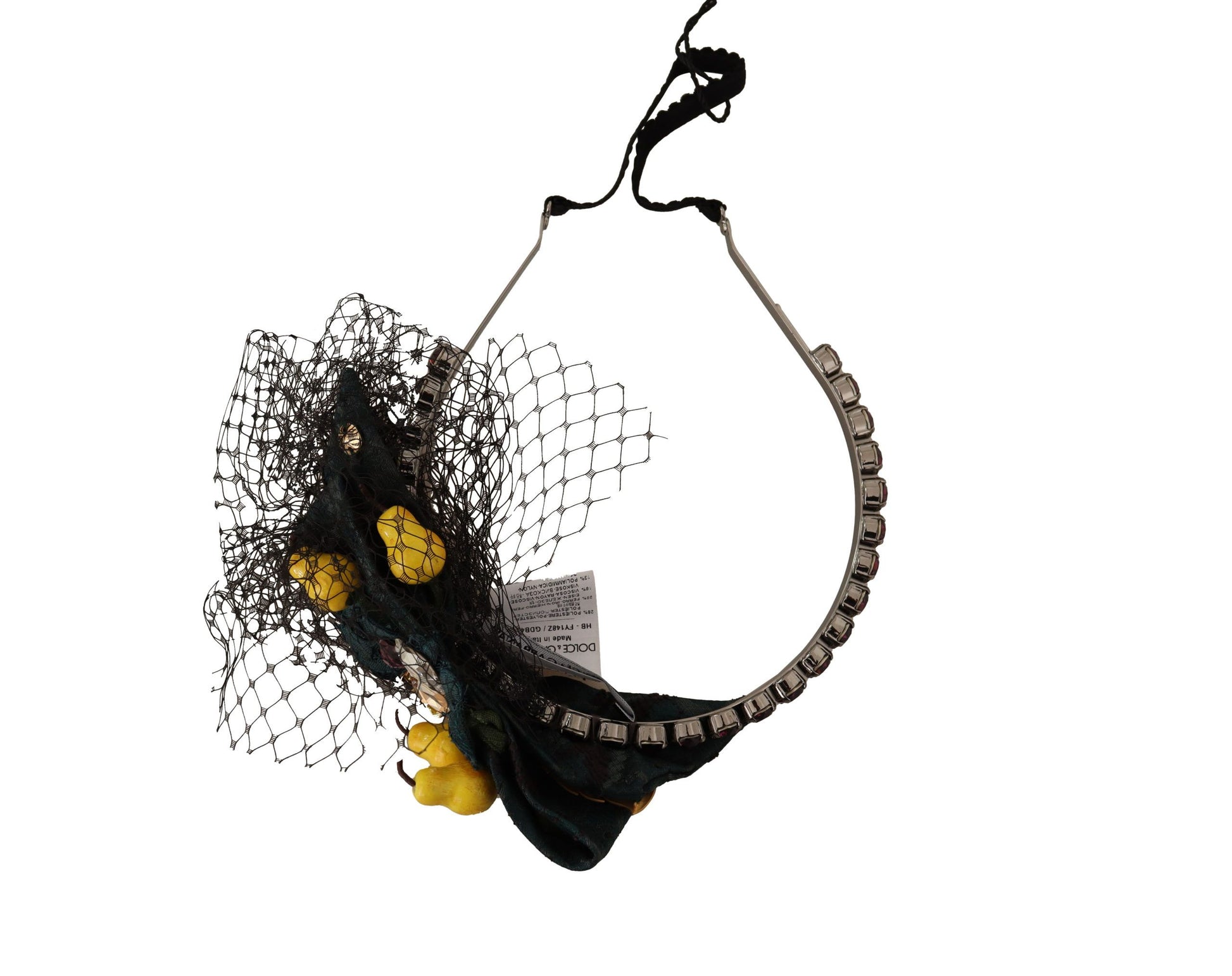 Dolce & Gabbana Purple Crystal Diadem Headband Lemons Sicily Tiara - ClickThatClicks 
