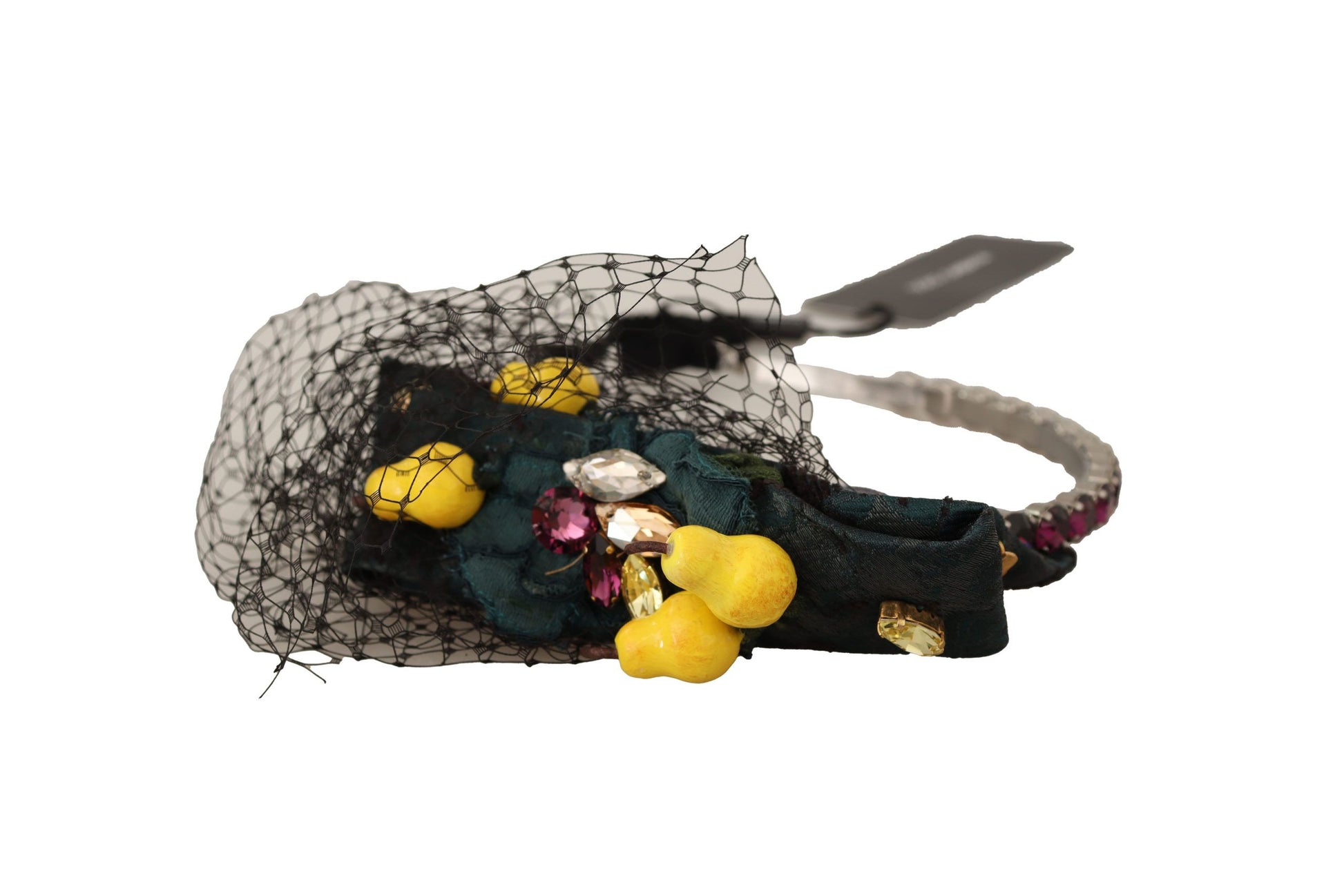 Dolce & Gabbana Purple Crystal Diadem Headband Lemons Sicily Tiara - ClickThatClicks 