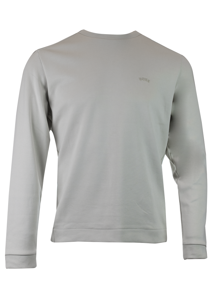 Hugo Boss Beige Cotton Round Neck Sweatshirt - ClickThatClicks 