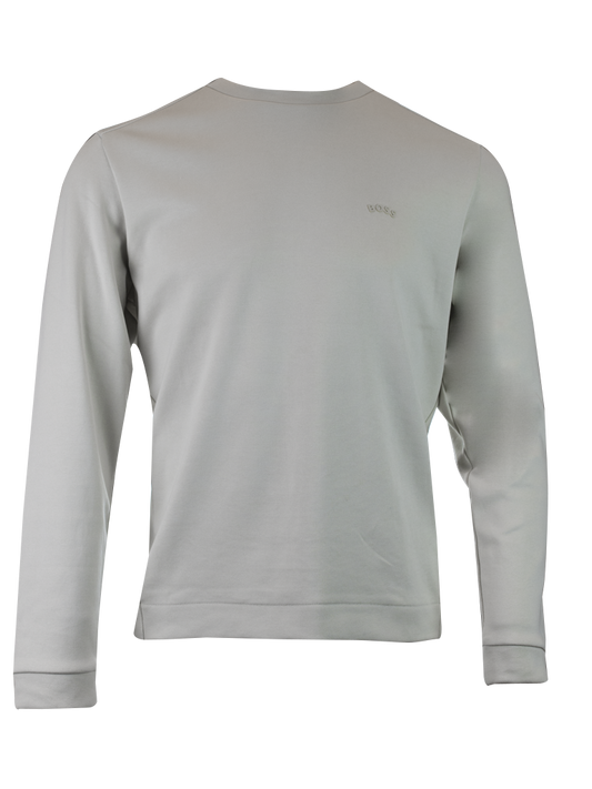 Hugo Boss Beige Cotton Round Neck Sweatshirt - ClickThatClicks 