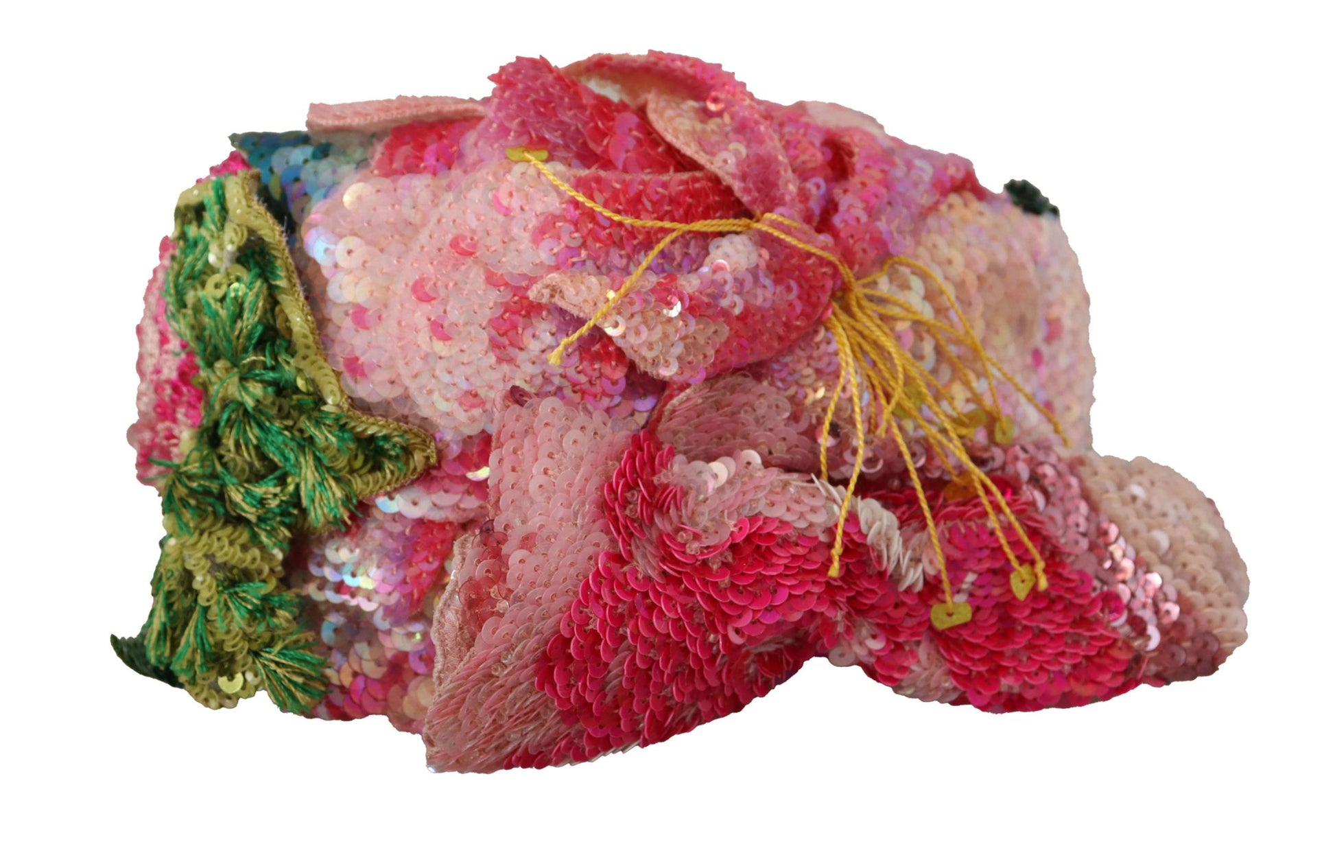 Dolce & Gabbana Multicolor Sequined Lurex Black Hair Headband - ClickThatClicks 