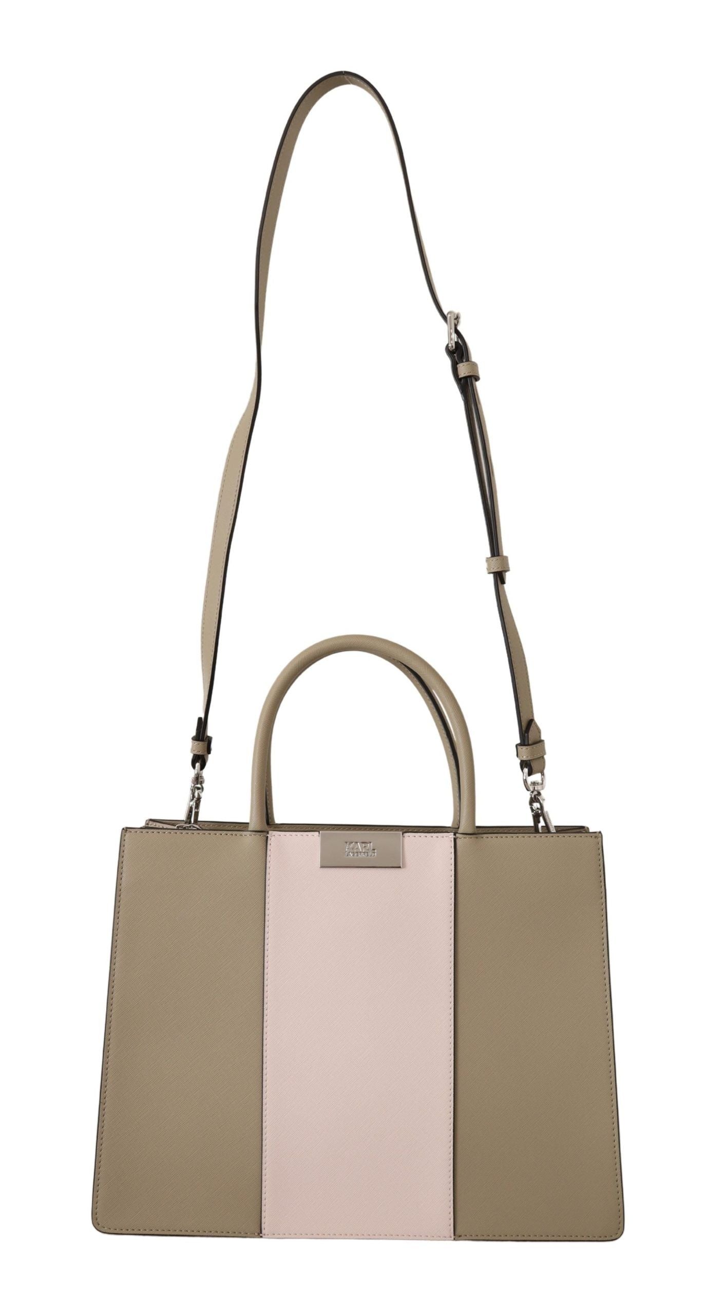 Karl Lagerfeld Sage Green Polyurethane Tote Shoulder Bag - ClickThatClicks 