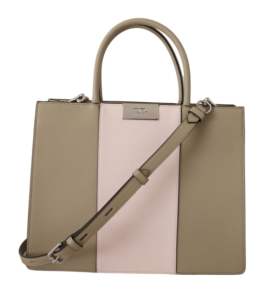 Karl Lagerfeld Sage Green Polyurethane Tote Shoulder Bag - ClickThatClicks 