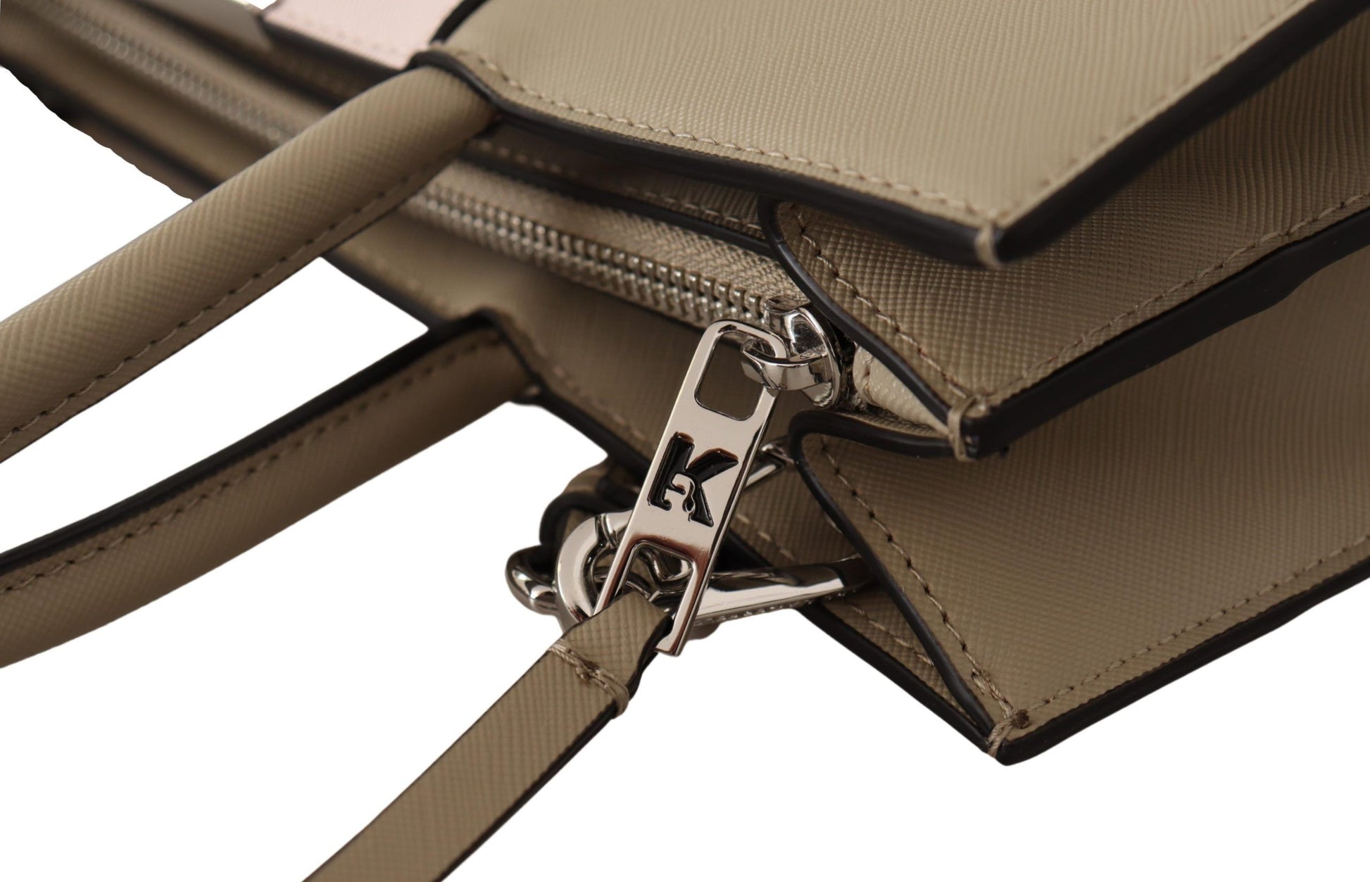 Karl Lagerfeld Sage Green Polyurethane Tote Shoulder Bag - ClickThatClicks 