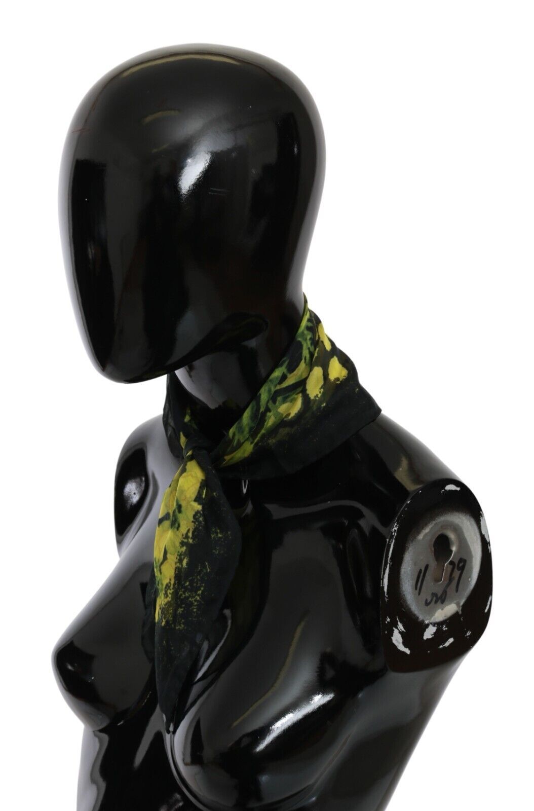 GF Ferre Black Yellow Floral Wrap Shawl Foulard Scarf - ClickThatClicks 