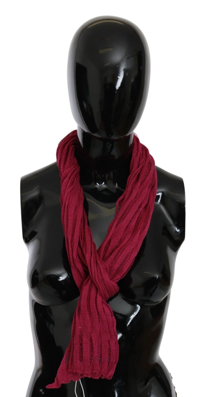 John Galliano Bordeaux Neck Wrap Shawl Foulard Scarf - ClickThatClicks 