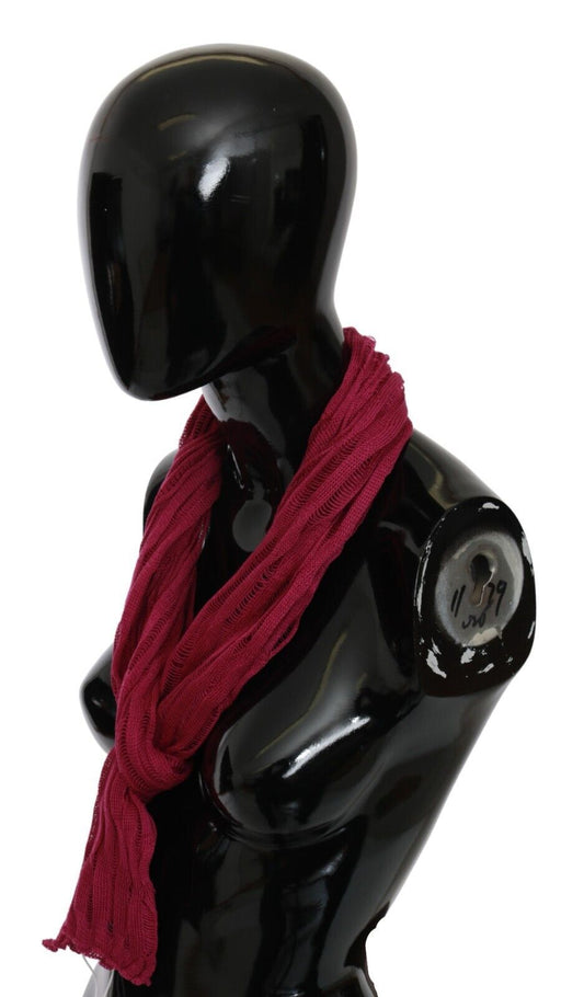John Galliano Bordeaux Neck Wrap Shawl Foulard Scarf - ClickThatClicks 