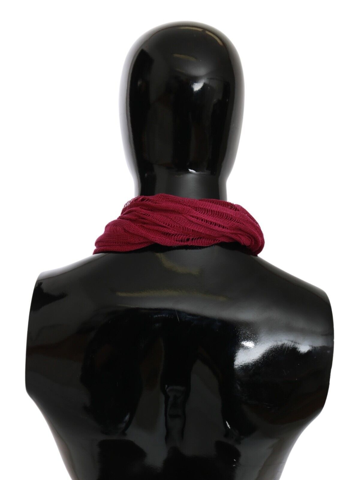 John Galliano Bordeaux Neck Wrap Shawl Foulard Scarf - ClickThatClicks 