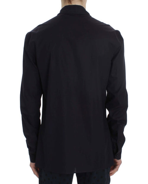 Dolce & Gabbana Purple Striped Cotton Pajama Lounge Shirt - ClickThatClicks 