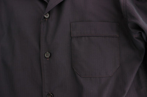 Dolce & Gabbana Purple Striped Cotton Pajama Lounge Shirt - ClickThatClicks 