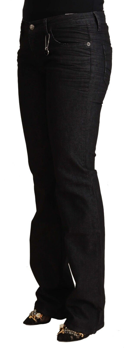 Costume National Black Cotton Low Waist Skinny Jeans - ClickThatClicks 
