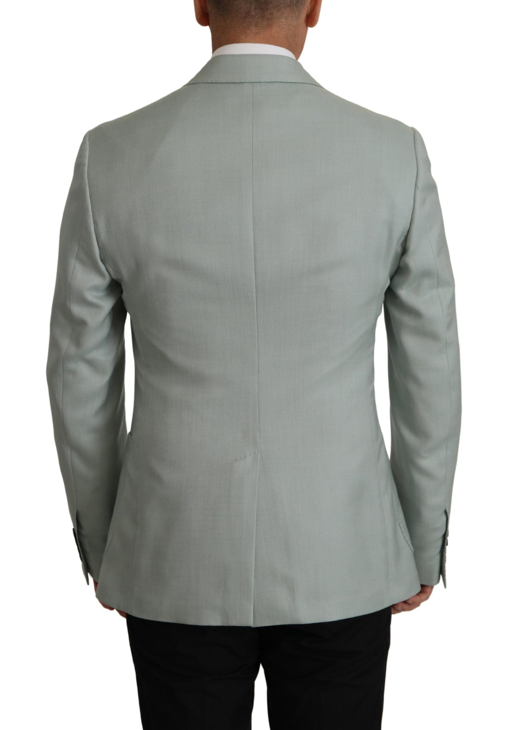 Dolce & Gabbana Light Green Cashmere Silk Blazer - ClickThatClicks 